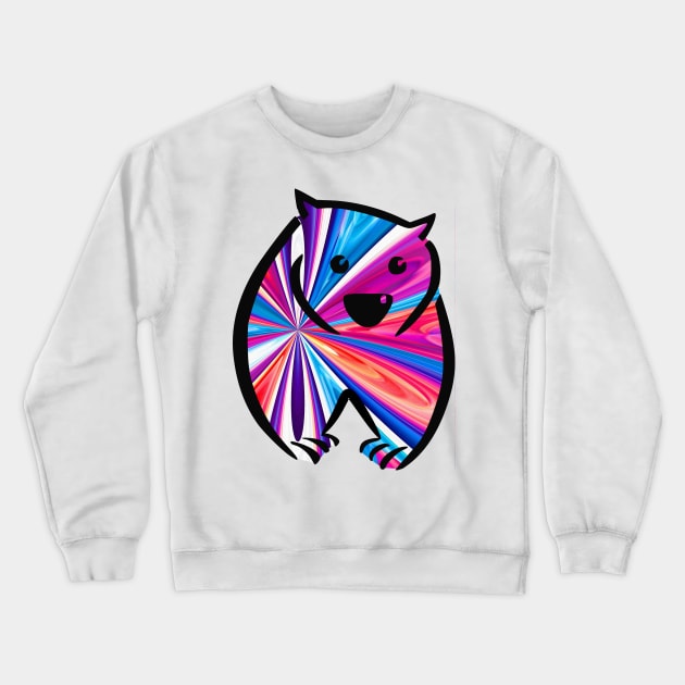 Colorful Wombat 2 Crewneck Sweatshirt by Shrenk